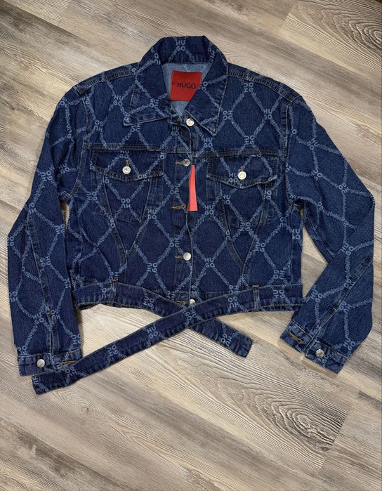Compleu Hugo blugi plus geaca de blug S M L XL