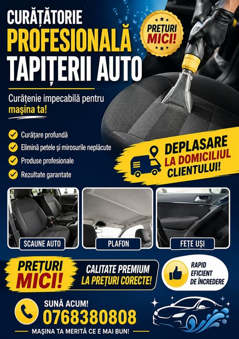 Curățare tapițerii auto
