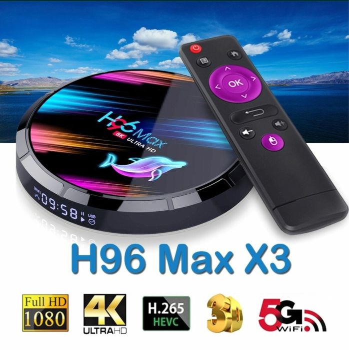 Smartbox H96MAX X3 android.Youtube+Kanallar bepul.urg