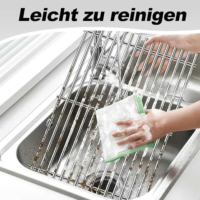 Gratar oțel inoxidabil 60cm/44,5cm ,compus din 2 buc de 30 /44,5