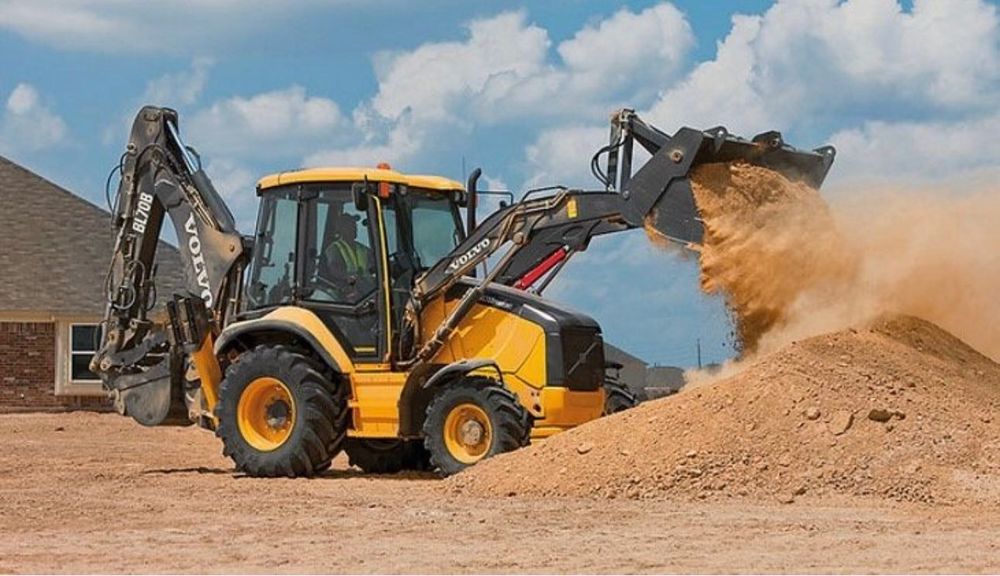 3в1 трактор экскаватор погрузчик