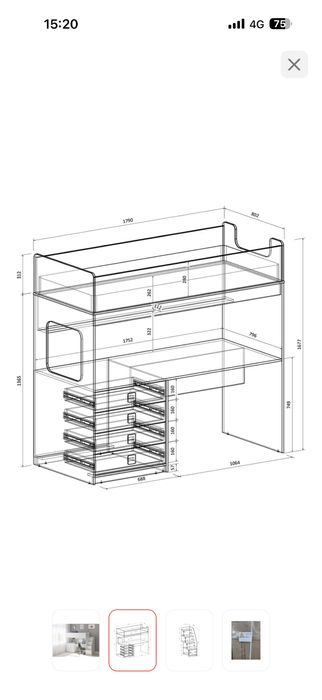 Детская кровать-чердак