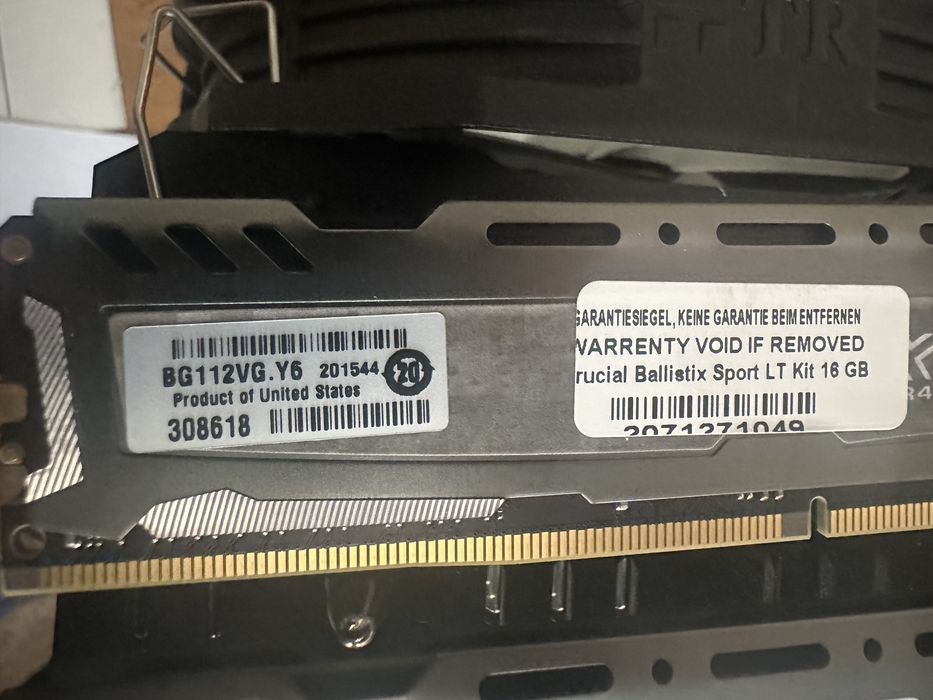 Kit 16gb ddr4 2x8 2400 Crucial