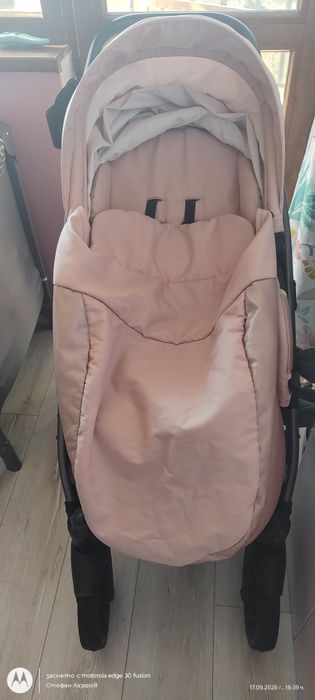 Бебешка количка 2 в 1 Tutis - Viva 4 Lux, Rose Quartz