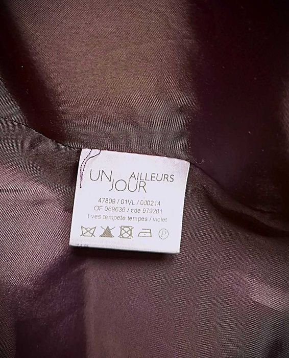 Късо жакардово палто от вълна на френската марка Un Jour Ailleurs