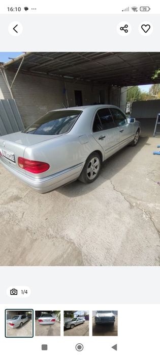 Мерседес 210 серебристый металлик