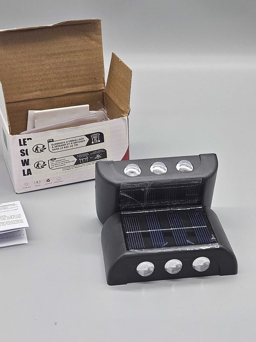 Соларни LED лампи – Комплект 2бр! 6 диода на бр.