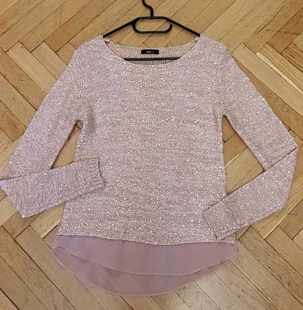 Bluza eleganta roz,cu paiete, mar S