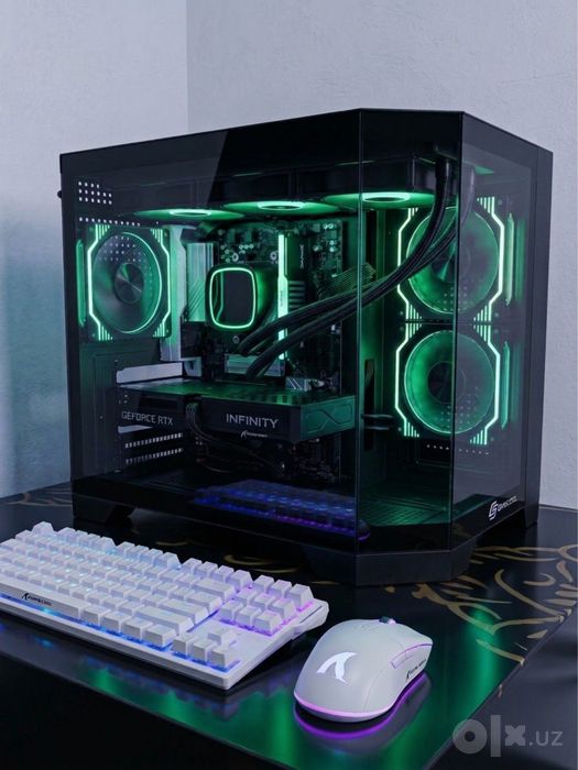Мощный Игровой ПК для 2K игр (7800X3D / DDR5 / RTX 5060) + Девайсы ATK