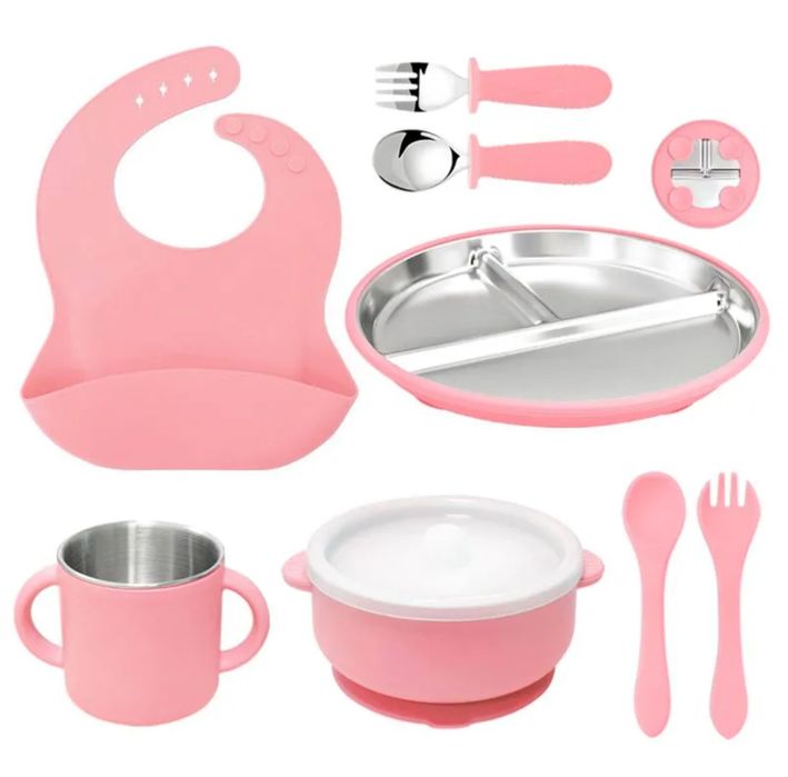 Детская стальная посуда 6в1