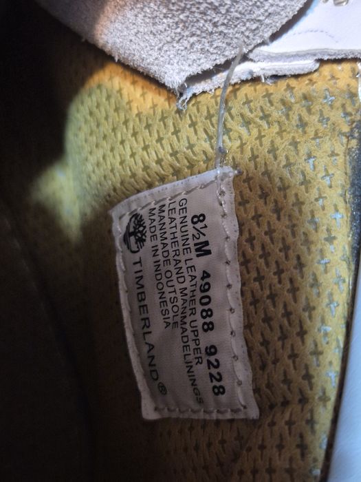 Ghete Timberland din piele premium – alb