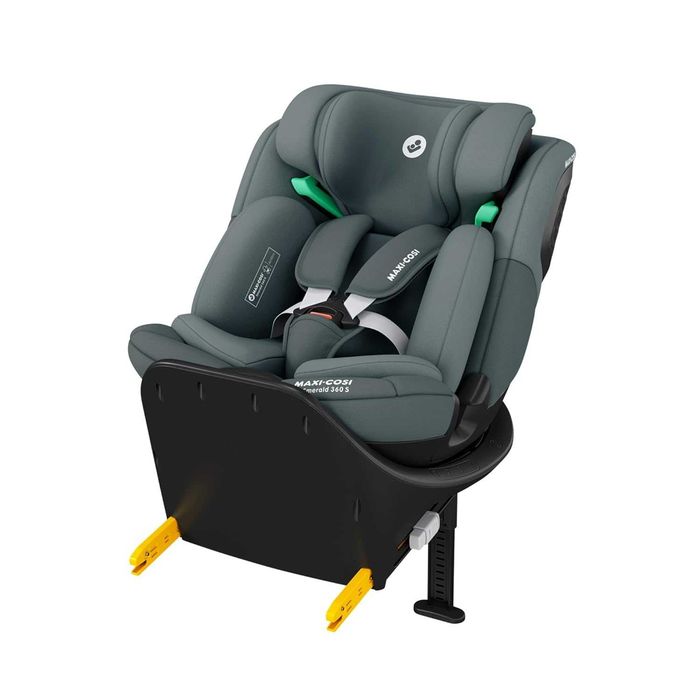 Ново Детско Столче за Кола Maxi Cosi Emerald 360 S, i-Size, 2 години Гаранция, 0-36 кг, 360 Ротационна Система, G-CELL, Черно или Сиво