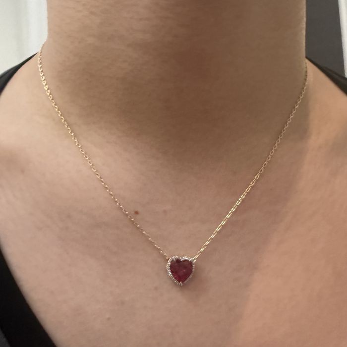 Цепочка с кулоном сердце