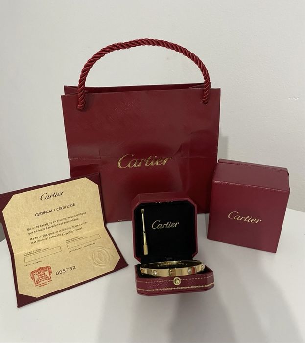 Bratara cartier ne folosita 18 k