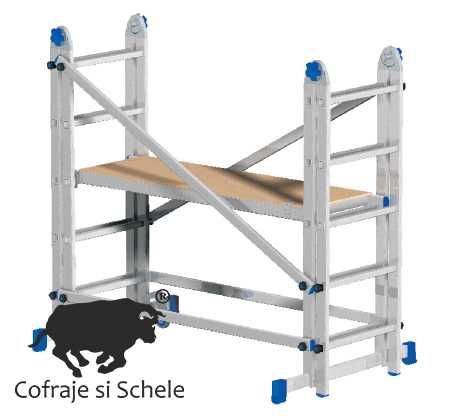 Schela mobila din aluminiu multifunctionala TEAM