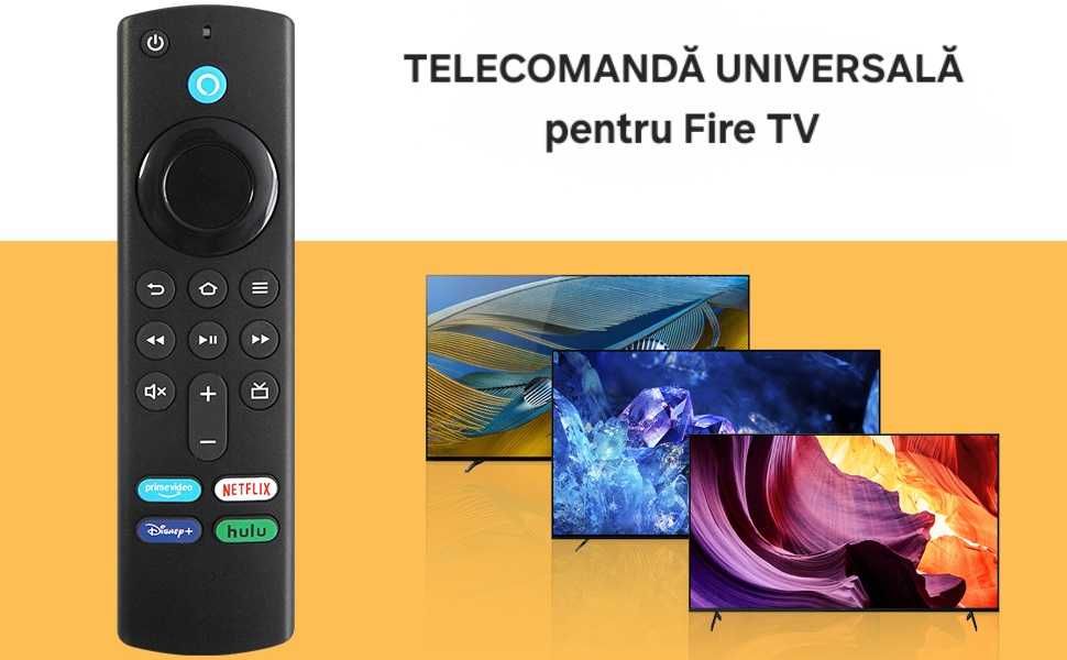Telecomandă vocala pentru Fire TV Stick 4K/4k Max. Compatibil Alexa.