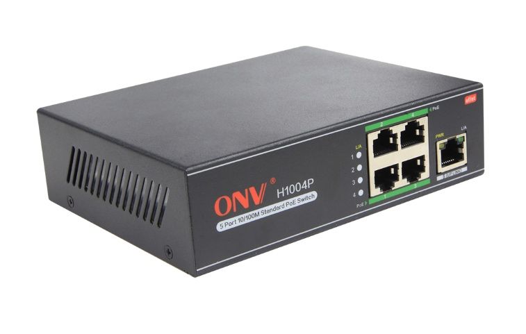 Коммутатор  PoE 4-порт H1004P