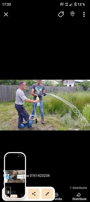 Foraje puțuri apă și denisipări