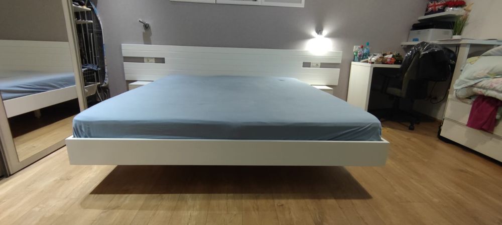 Pat metalic cu somiera