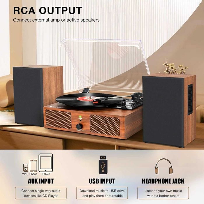 Pick-up pentru discuri de vinil în stil vintage