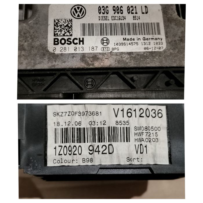 Kit pornire skoda octavia 2 automata 2.0tdi bkd 03G906021LD 1Z0920942D