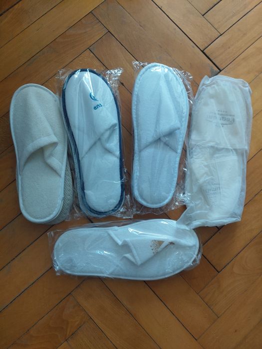 5 чифта чехли за еднократна употреба-хотелски