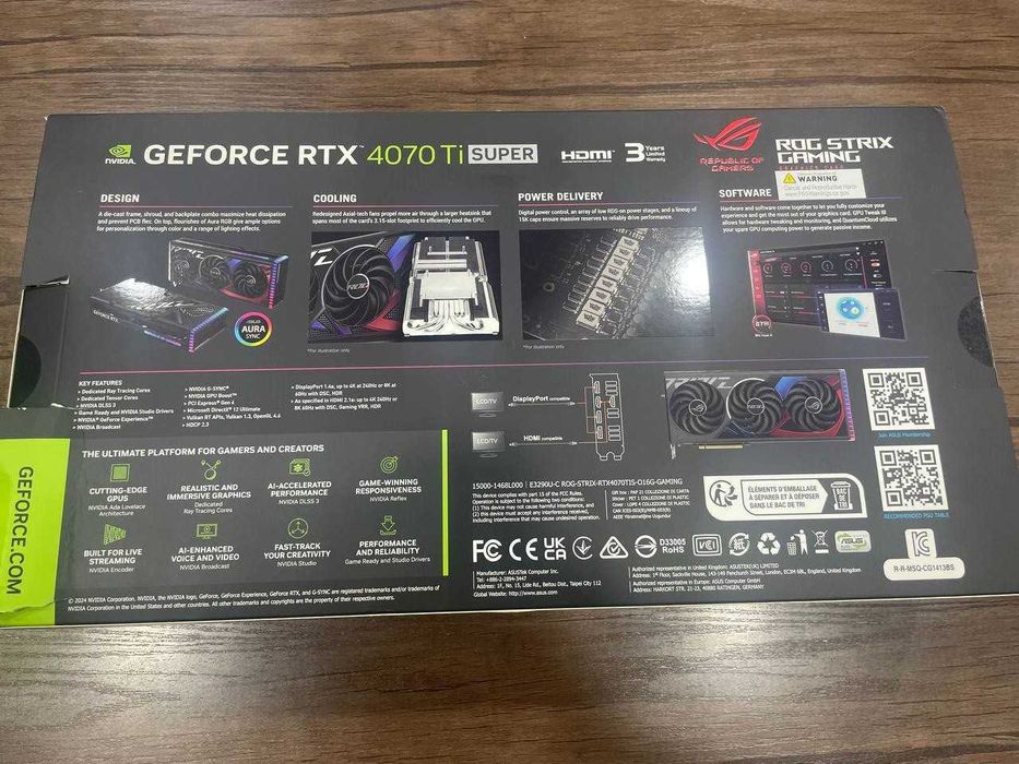 ASUS ROG Strix GeForce RTX 4070 Ti Super 16GB OC
