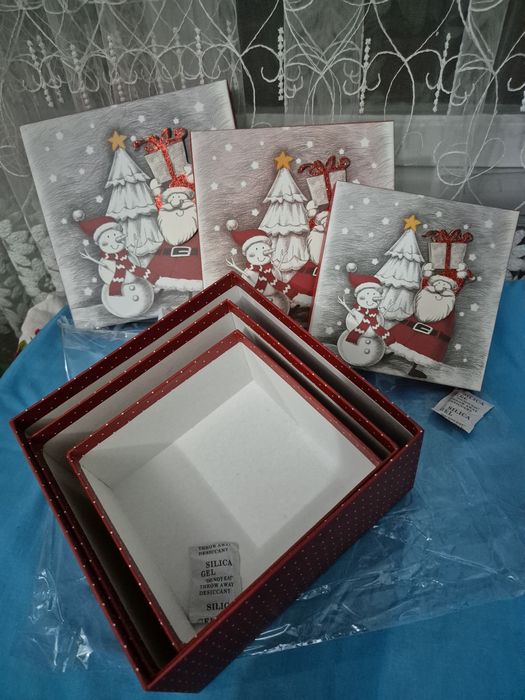 Set cutii cadou de Craciun