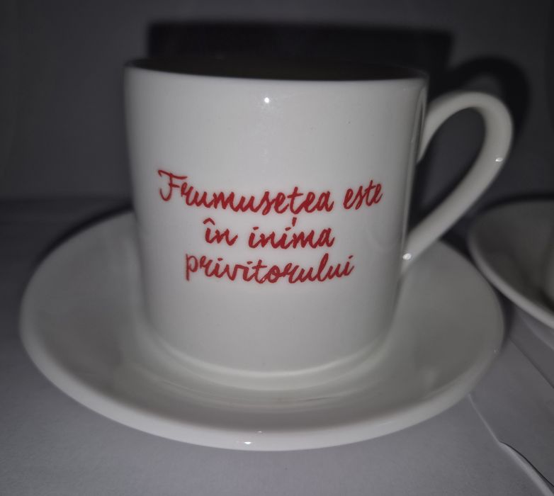 Set 2 piese sau 4 sau 6 cescute cu mesaje vesele