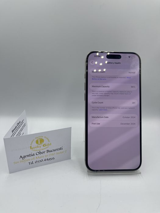 Iphone 16 Pro Max 256Gb / 96% Bat / FACTURA/GARANTIE #49193