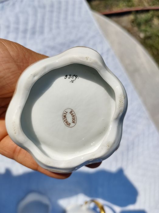 Set ceainic si sosiera portelan original Bavaria & Baruch