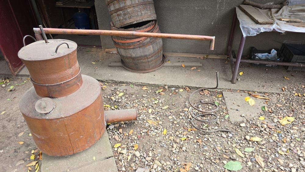 Cazan tuica cupru alimentar nou