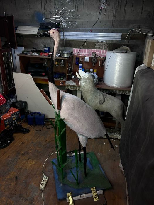 Журавль в камыше