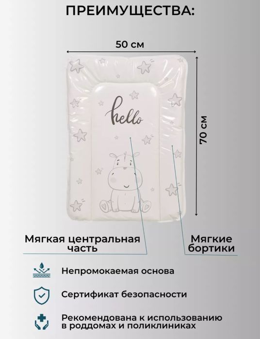 Матрас на пеленальный столик