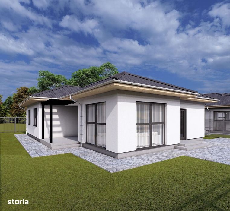 Casa la cheie 4 camere,120 mp,512 mp teren,cu gard si pavaj