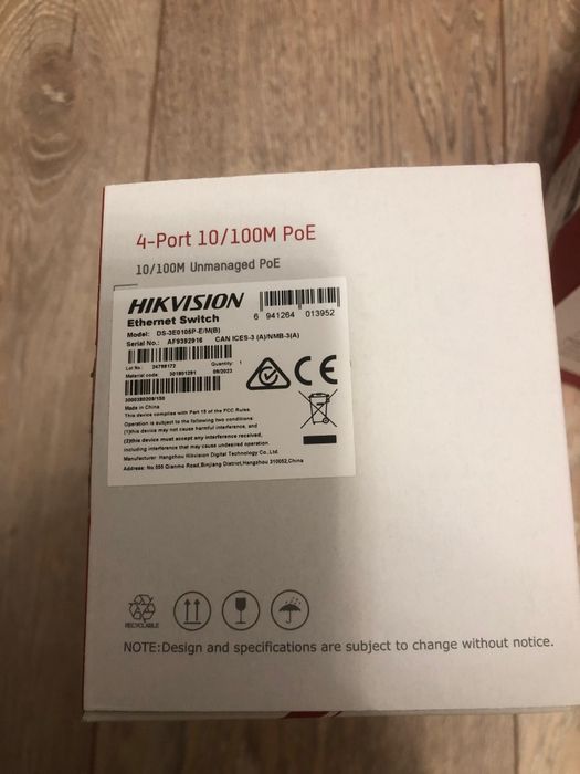 Kit videointerfon hikvision DS-KIS606-P