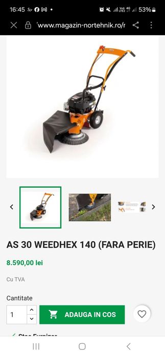 Vând mașină de curățat pavele