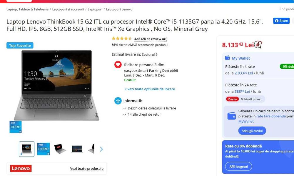 Laptop ThinkBook 15 G2 ITL