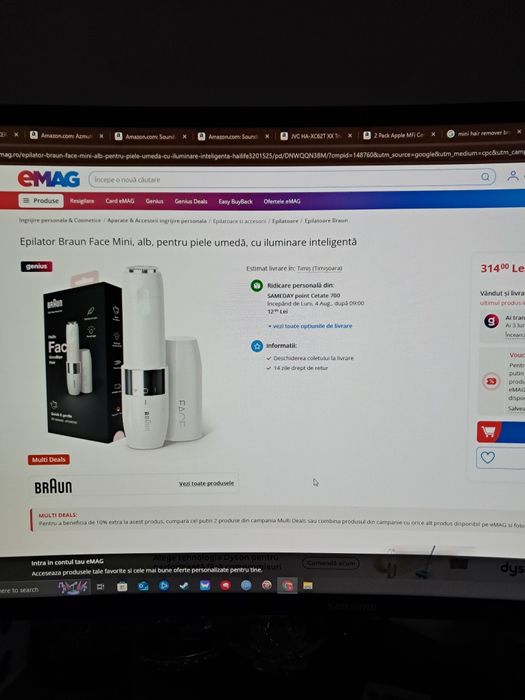 Epilator fata,mini,Braun,nou,sigilat