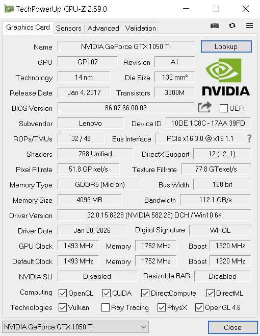 Laptop Lenovo legion Y530 Core i7