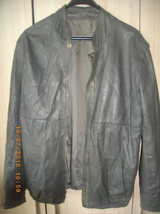 Мъжки Естествена Кожа-Якета-Дълги Шуби-Къси Спортни-Внос-Ползвани