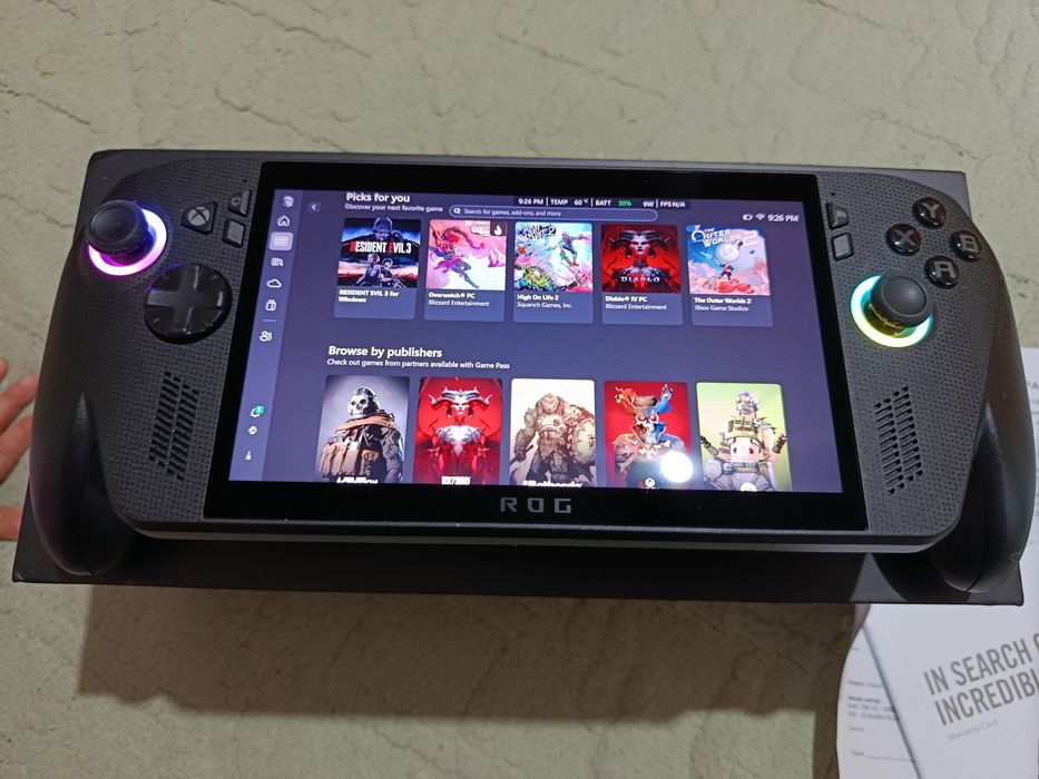 Asus Xbox Rog ally X с гаранция до 10.27г