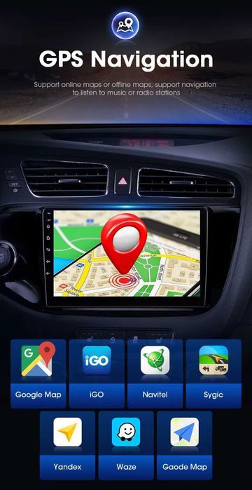 Navigatie noua Kia Ceed 2 JD 2012-2018 - Android + WiFi + Bluetooth