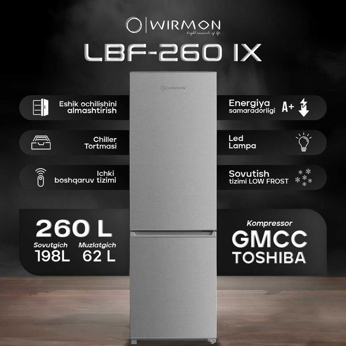 Мини холодильник WIRMON DSR-93BK по Акции + Гарантия 3/10 лет!