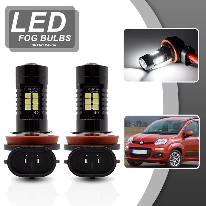 Set Două Becuri Led H8,H9,H10,H11,H16,HB39005,HB4-9006 Fără Ventilator