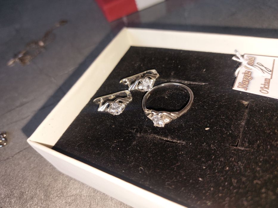 Kumush uzuk va zirak 925 prova