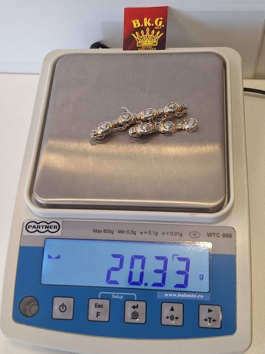 Brățară cu diamante din aur de 14K Amanet BKG