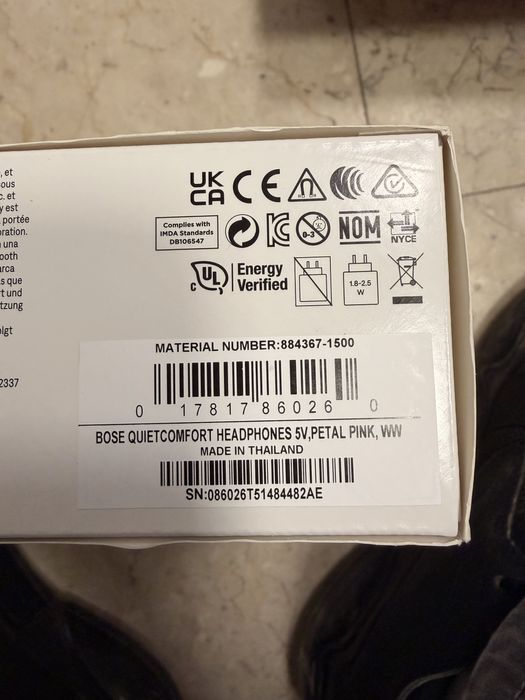 Casti originale over the ear bose quietcomfort noi sigilate petal pink