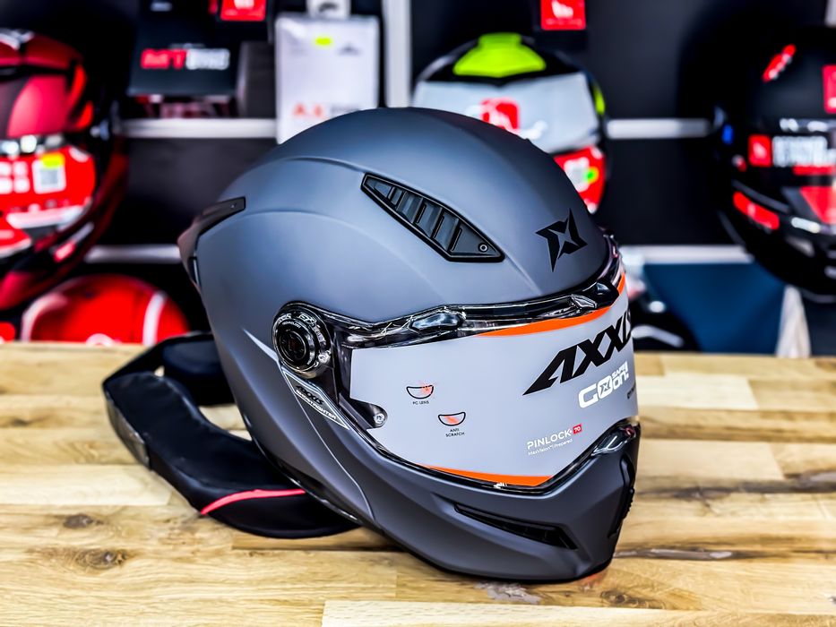 Casca  Moto Axxis GhostFighter Flip-Up Titanium Mat