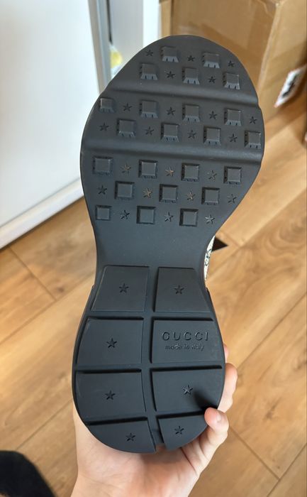 Gucci Rhyton Trainers Beige Blue Monogram